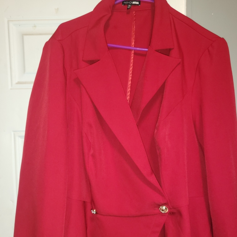 Red Blazer Fashion Nova